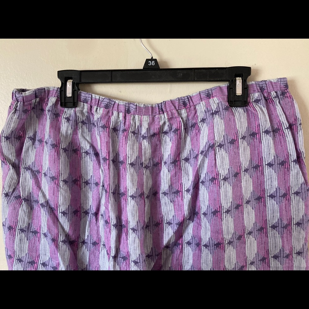 XL Sigrid Olsen Pants Linen Purple Grey